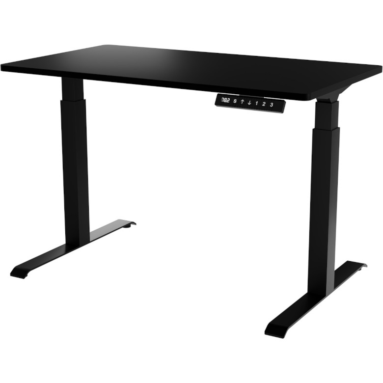 höhenverstellbarer Schreibtisch, schwarz