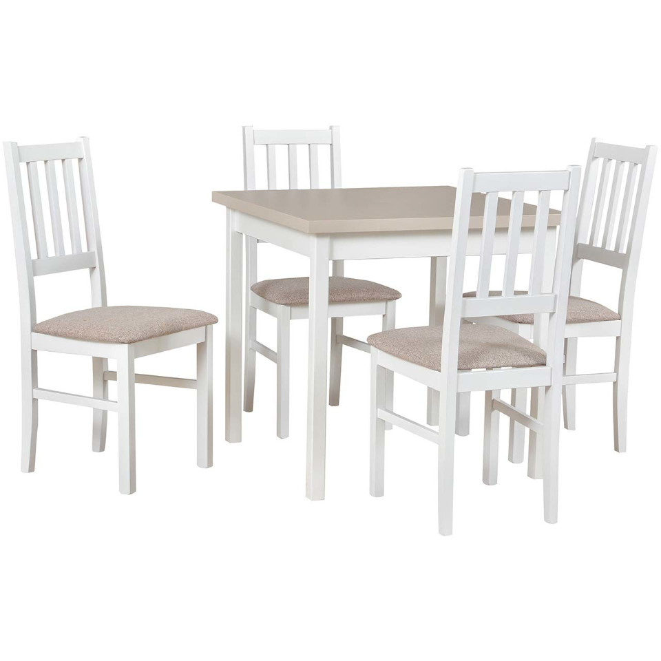 Tisch DS9 Kaschmirlaminat, Stuhl DK4