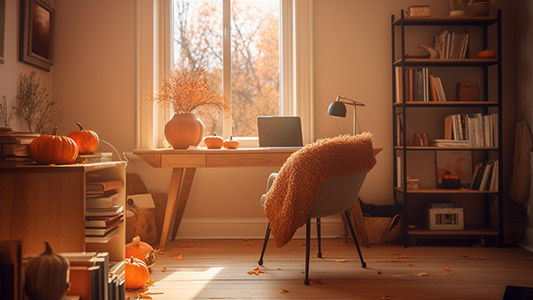 Büro-Makeover für den Herbst